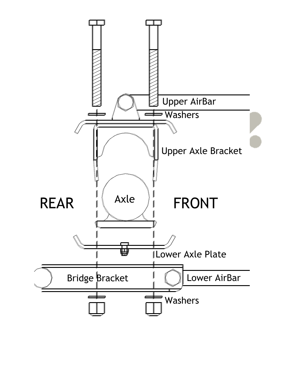 Front rear | Ridetech 13056799 User Manual | Page 5 / 5