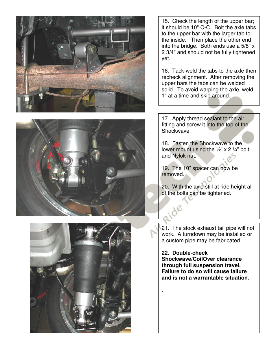 Ridetech 13017199 User Manual | Page 5 / 7