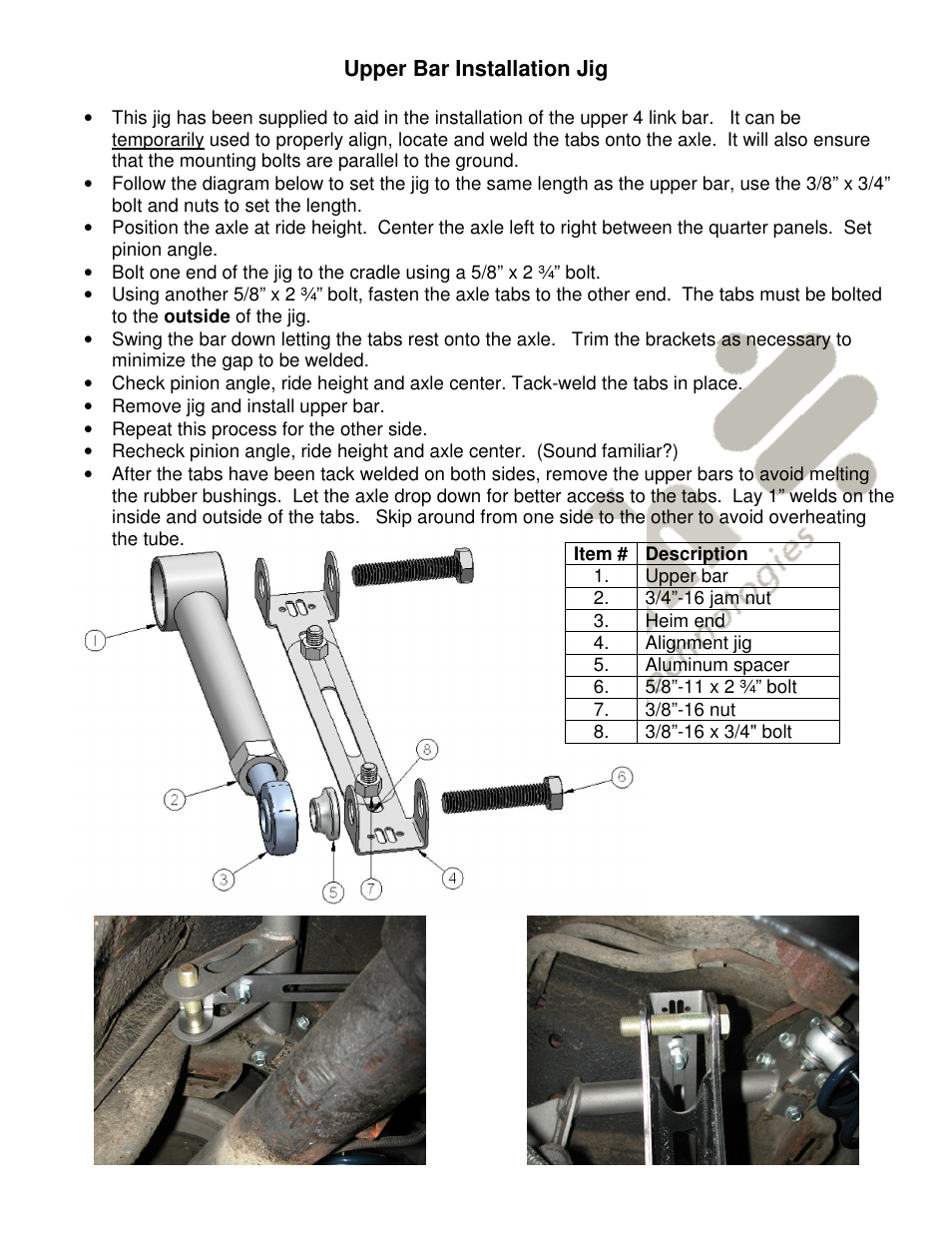 Ridetech 13017199 User Manual | Page 6 / 7