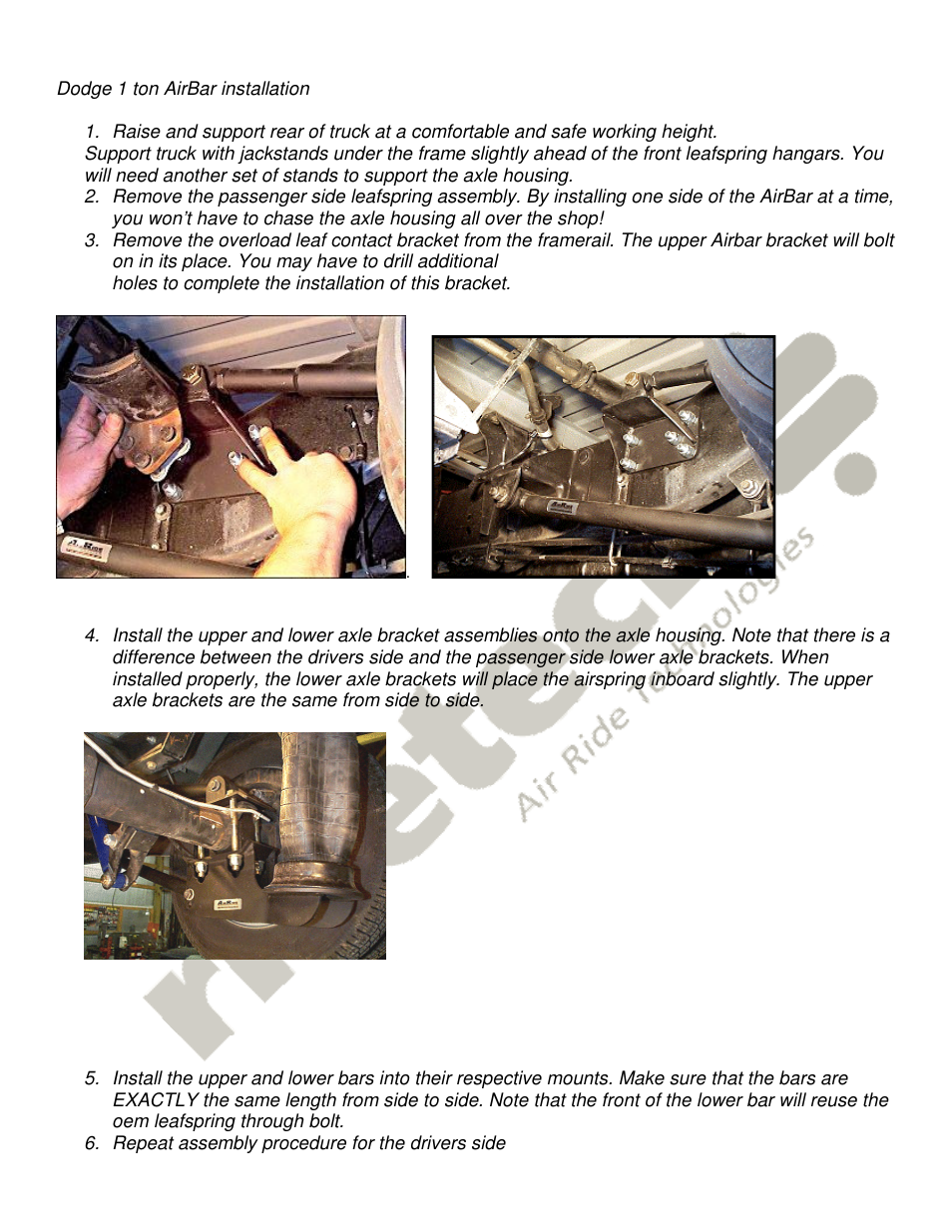 Ridetech 13006799 User Manual | Page 2 / 4