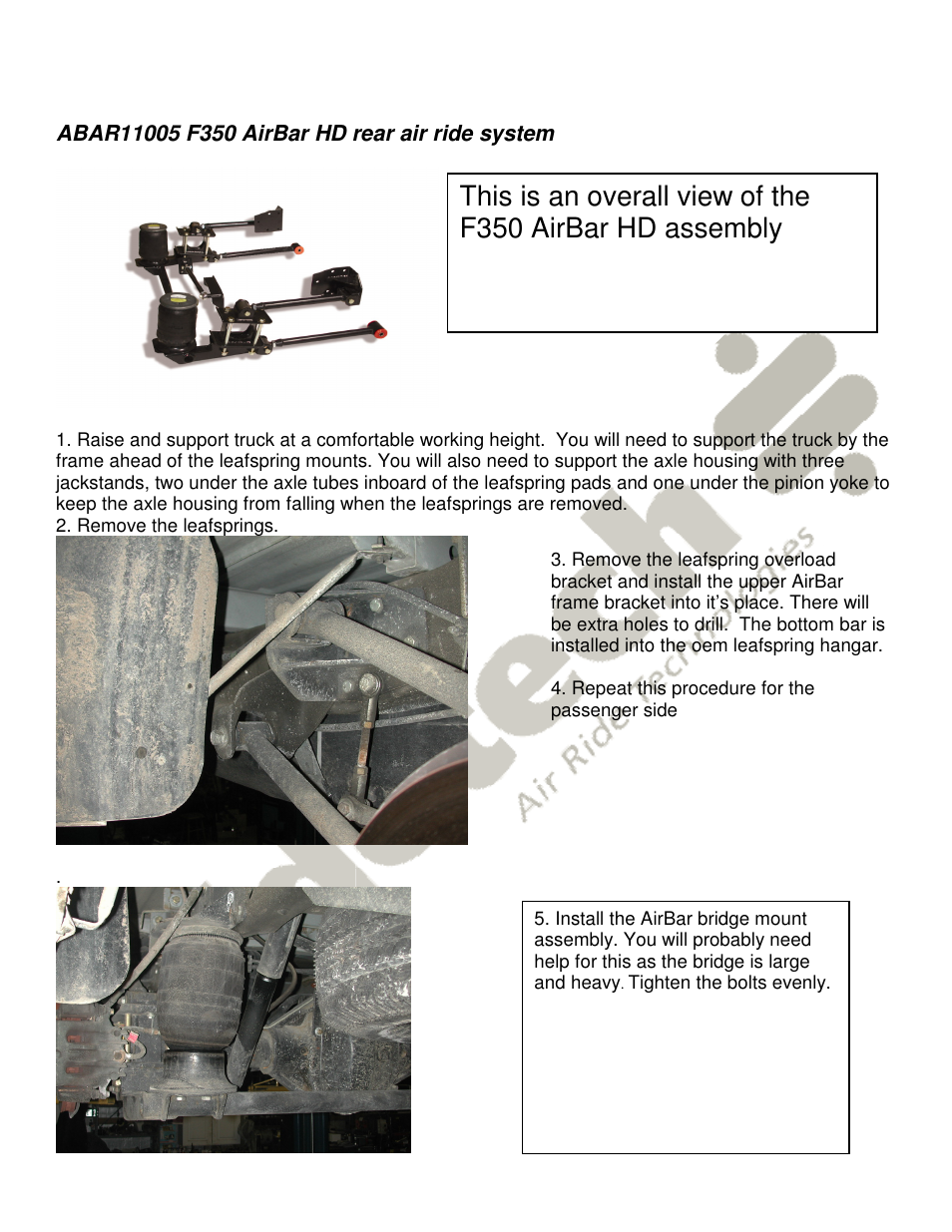 Ridetech 12226799 User Manual | Page 3 / 5