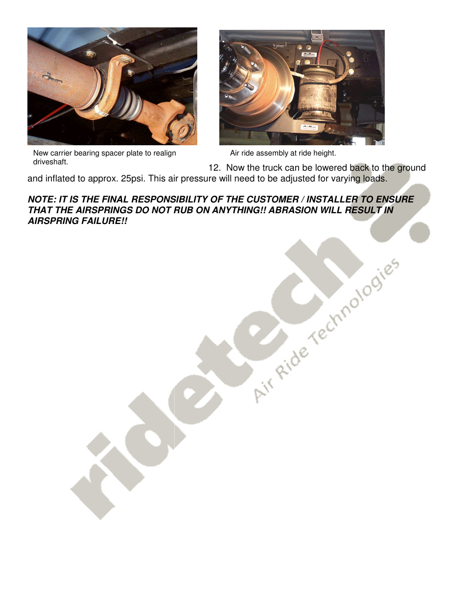 Ridetech 12226799 User Manual | Page 5 / 5