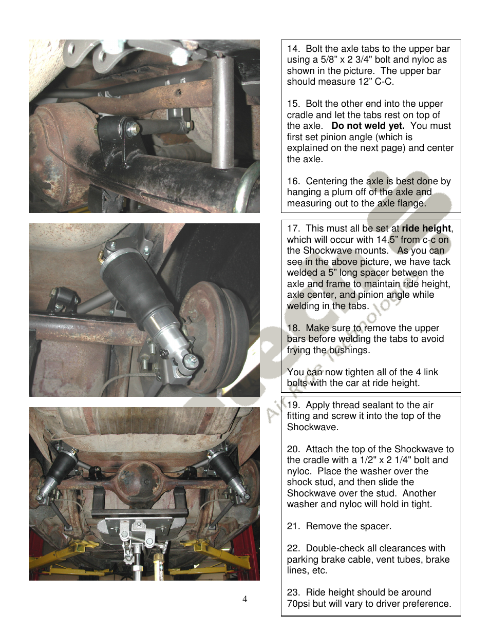 Ridetech 12167199 User Manual | Page 4 / 6