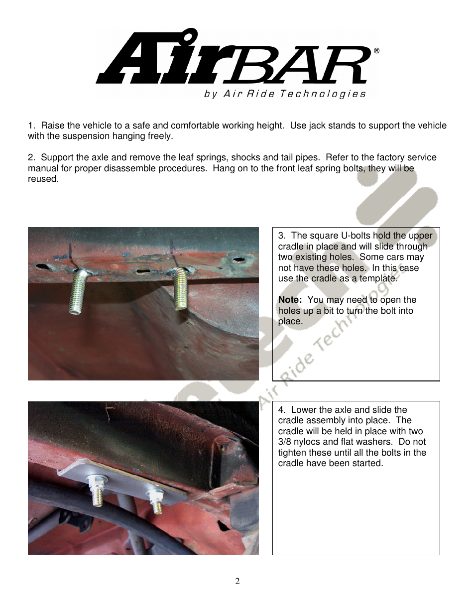 Ridetech 12087199 User Manual | Page 2 / 8