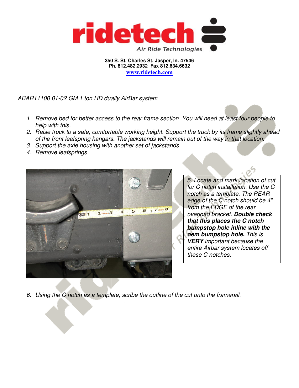Ridetech 11456799 User Manual | Page 3 / 9