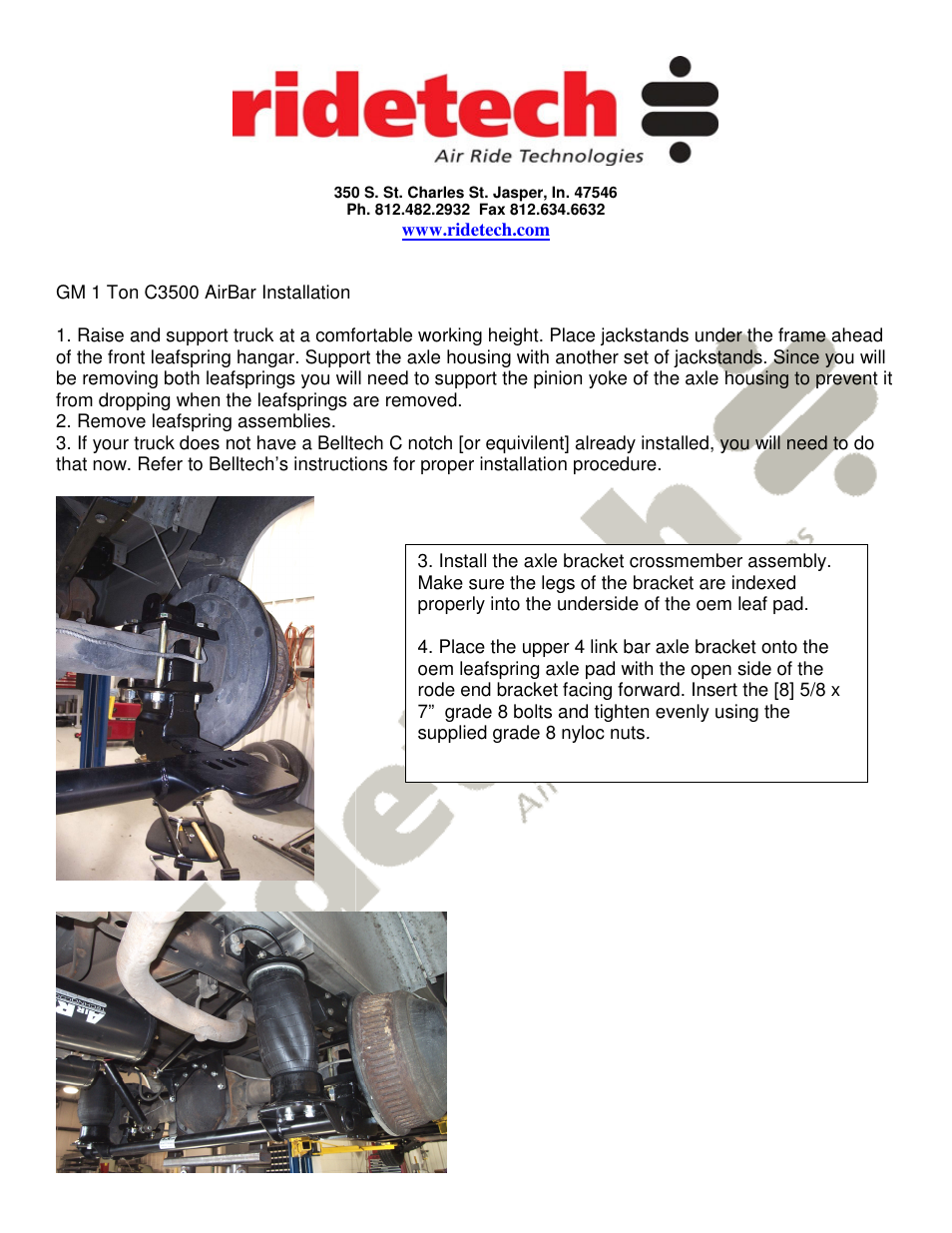 Ridetech 11446799 User Manual | Page 3 / 6