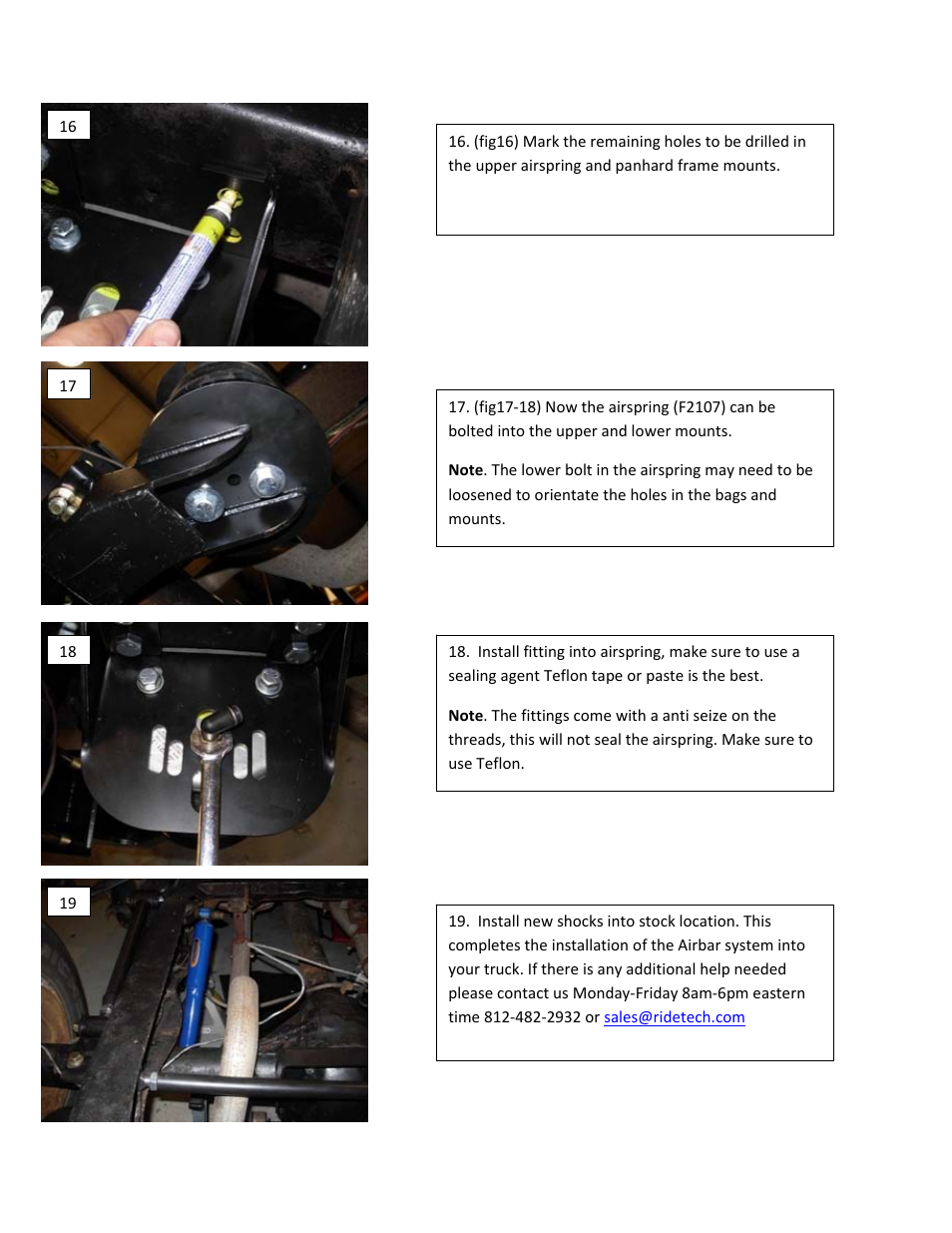 Ridetech 11436799 User Manual | Page 6 / 6