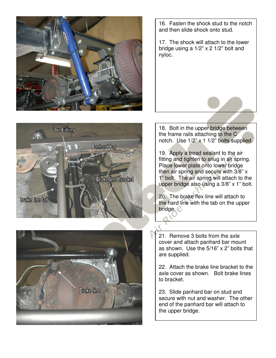 Ridetech 11376799 User Manual | Page 5 / 6
