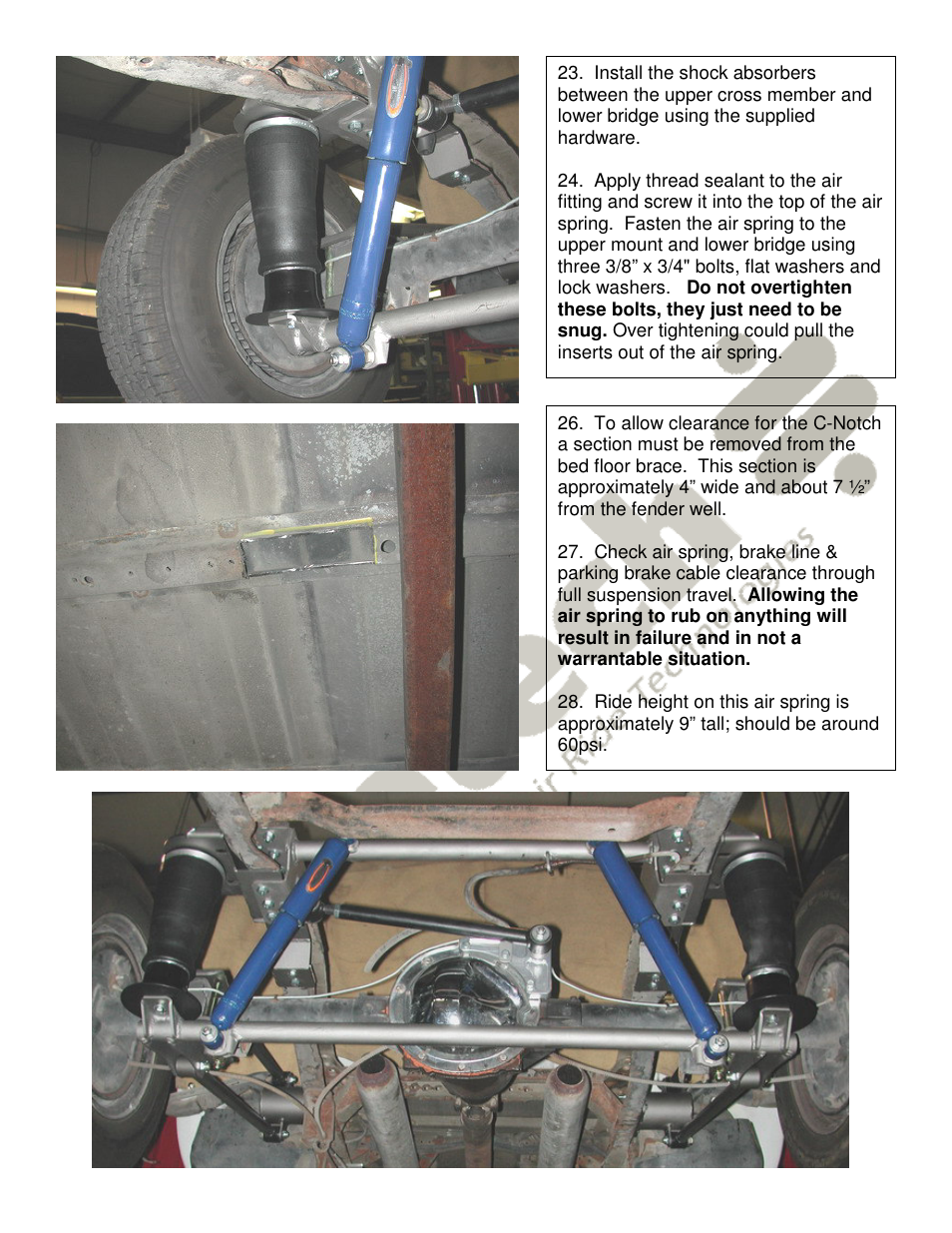 Ridetech 11366799 User Manual | Page 6 / 6