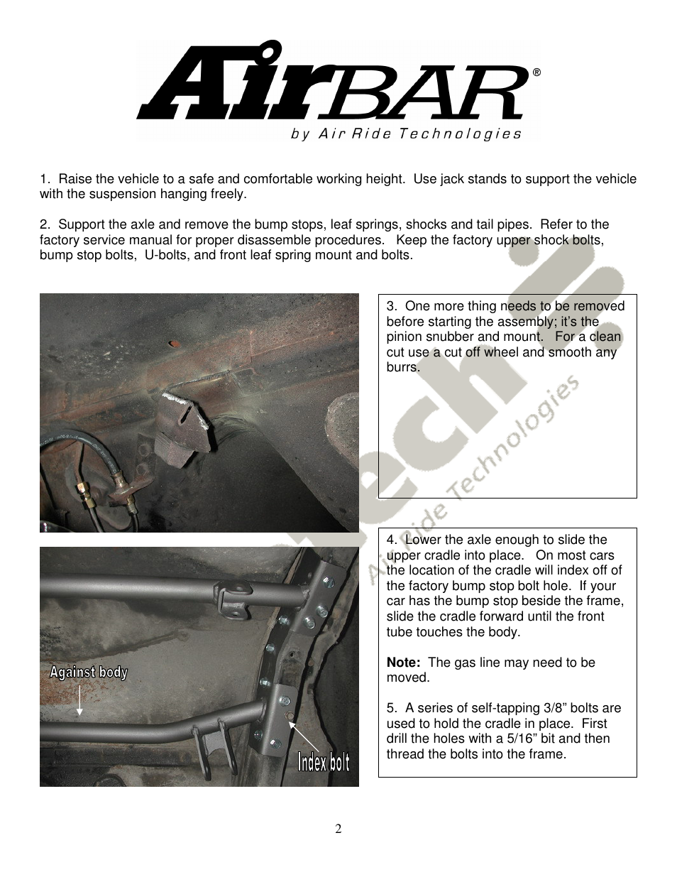 Ridetech 11267199 User Manual | Page 2 / 7