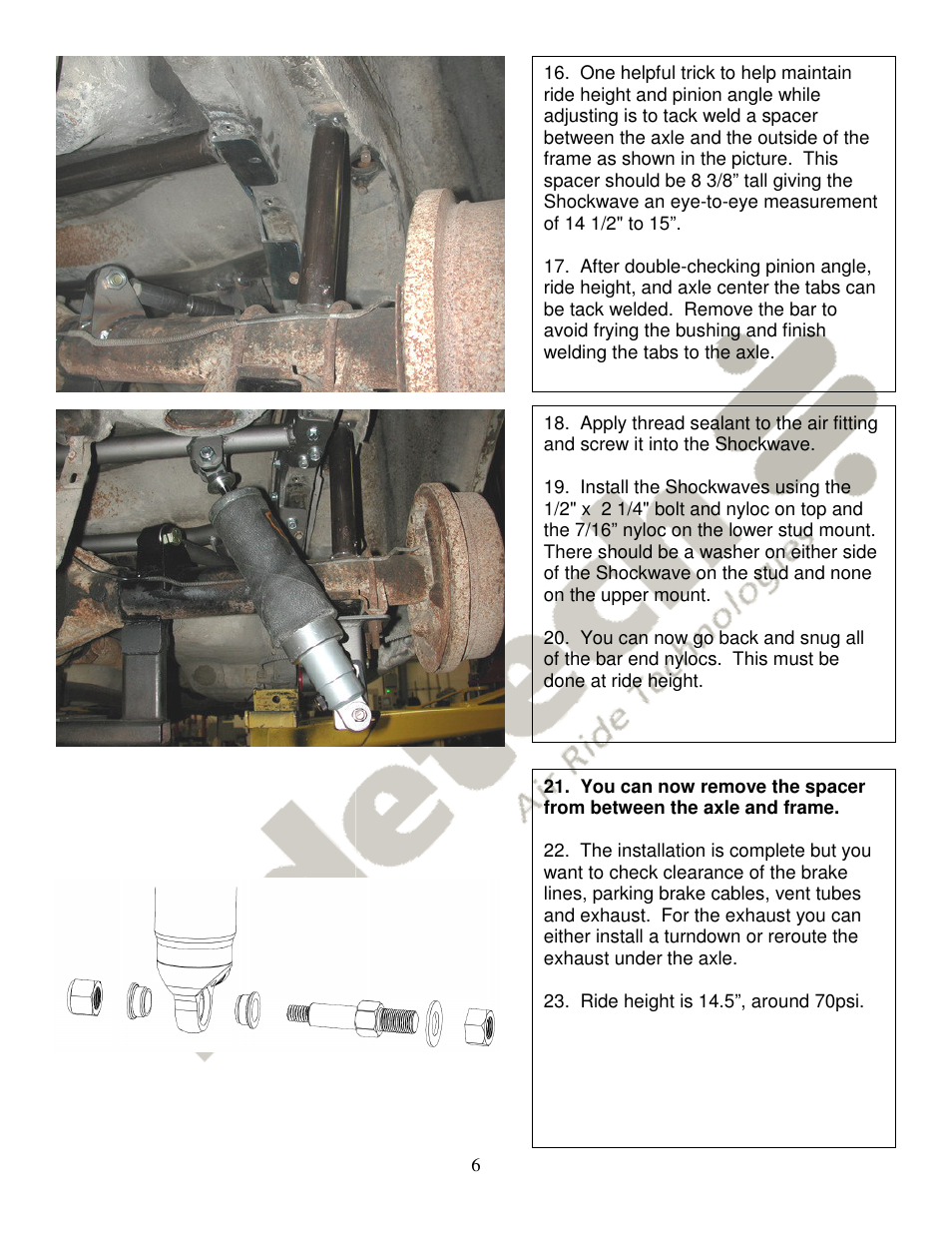 Ridetech 11267199 User Manual | Page 6 / 7