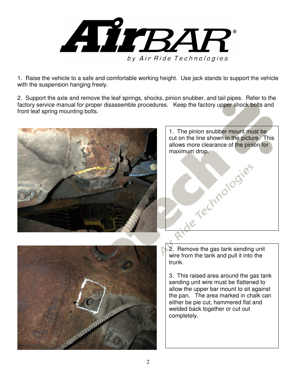 Ridetech 11257199 User Manual | Page 2 / 8