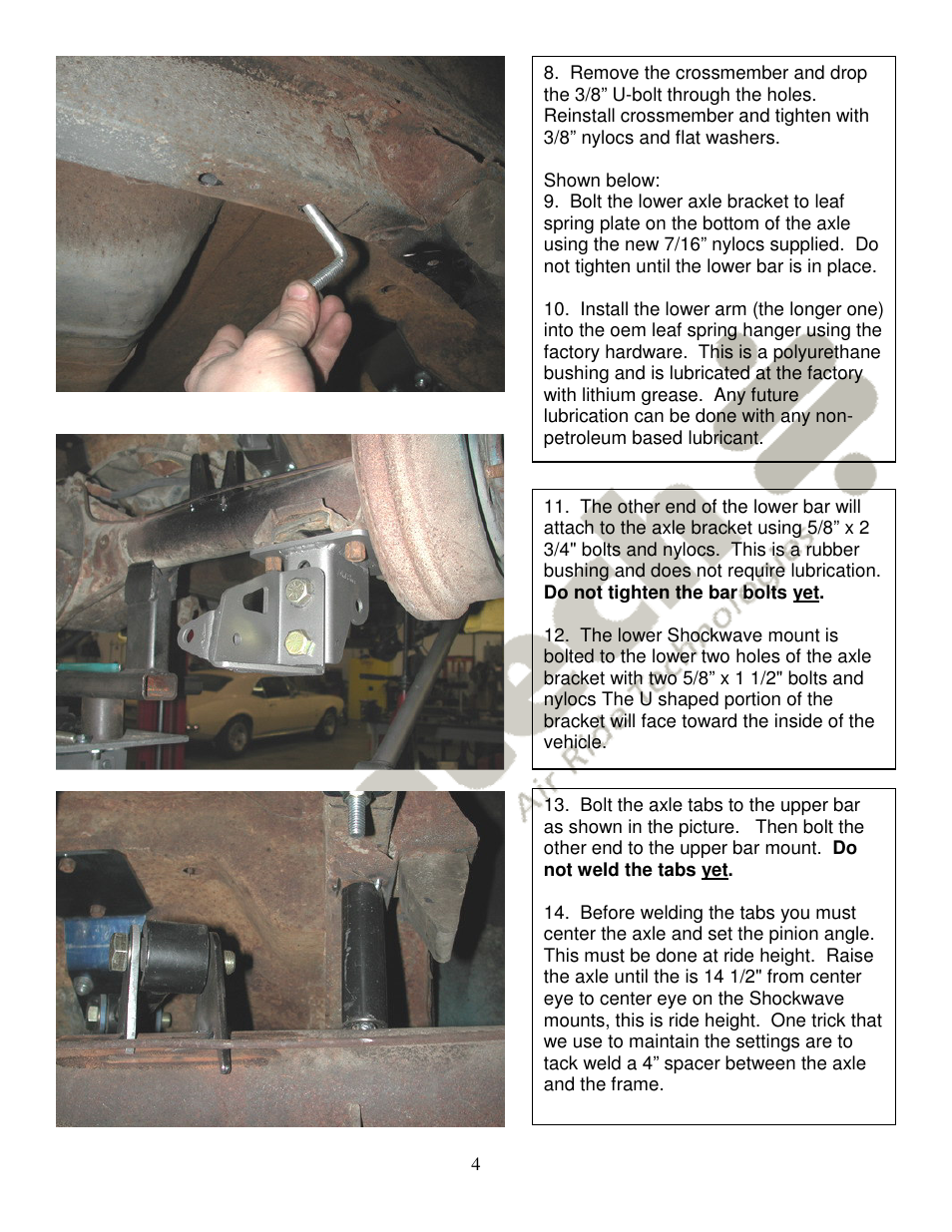 Ridetech 11257199 User Manual | Page 4 / 8
