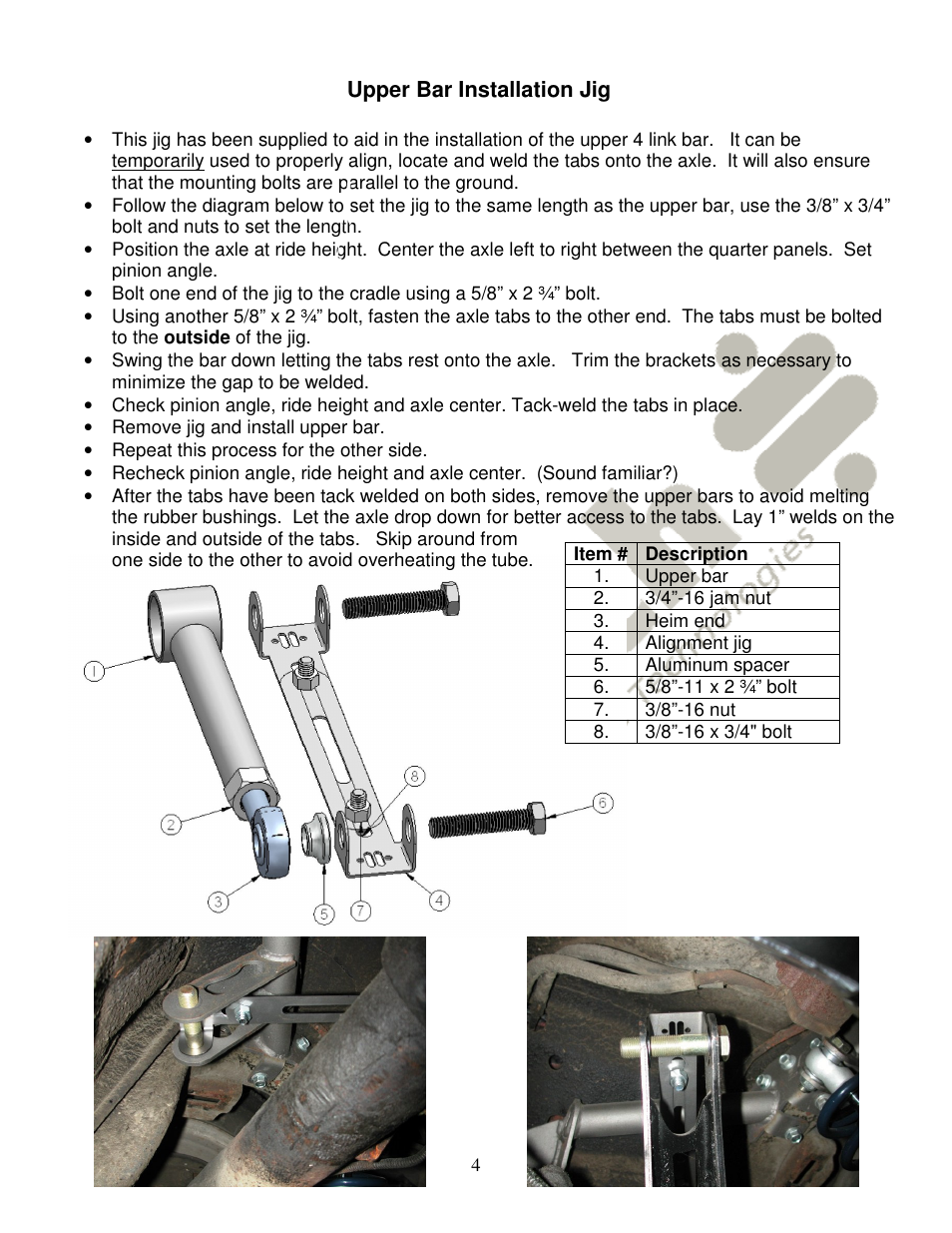 Ridetech 11177199 User Manual | Page 4 / 8