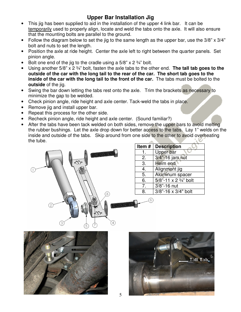 Ridetech 11167199 User Manual | Page 5 / 7