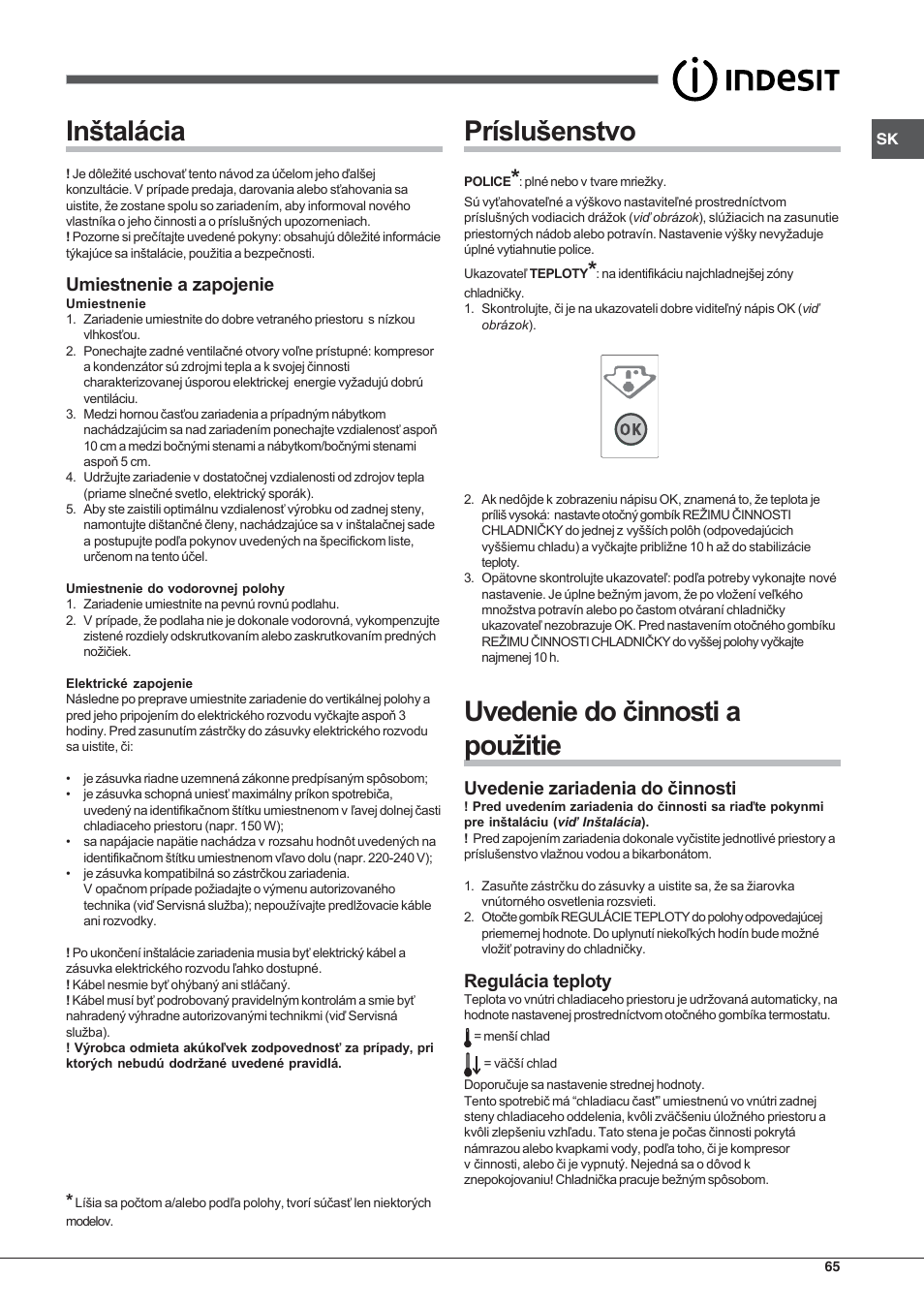 Indesit BIAA 1x xx xx User Manual | Page 65 / 72