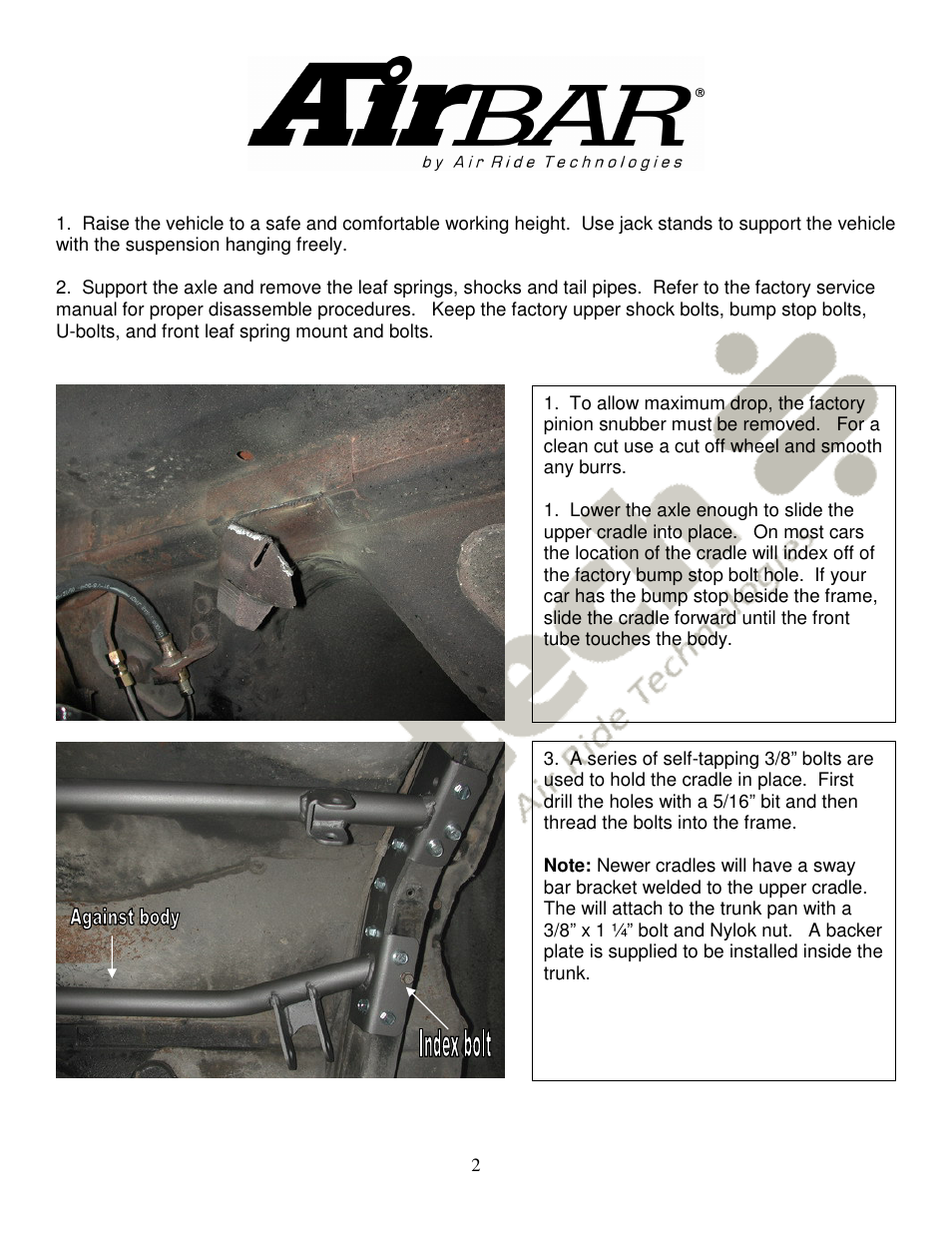 Ridetech 11167197 User Manual | Page 2 / 7