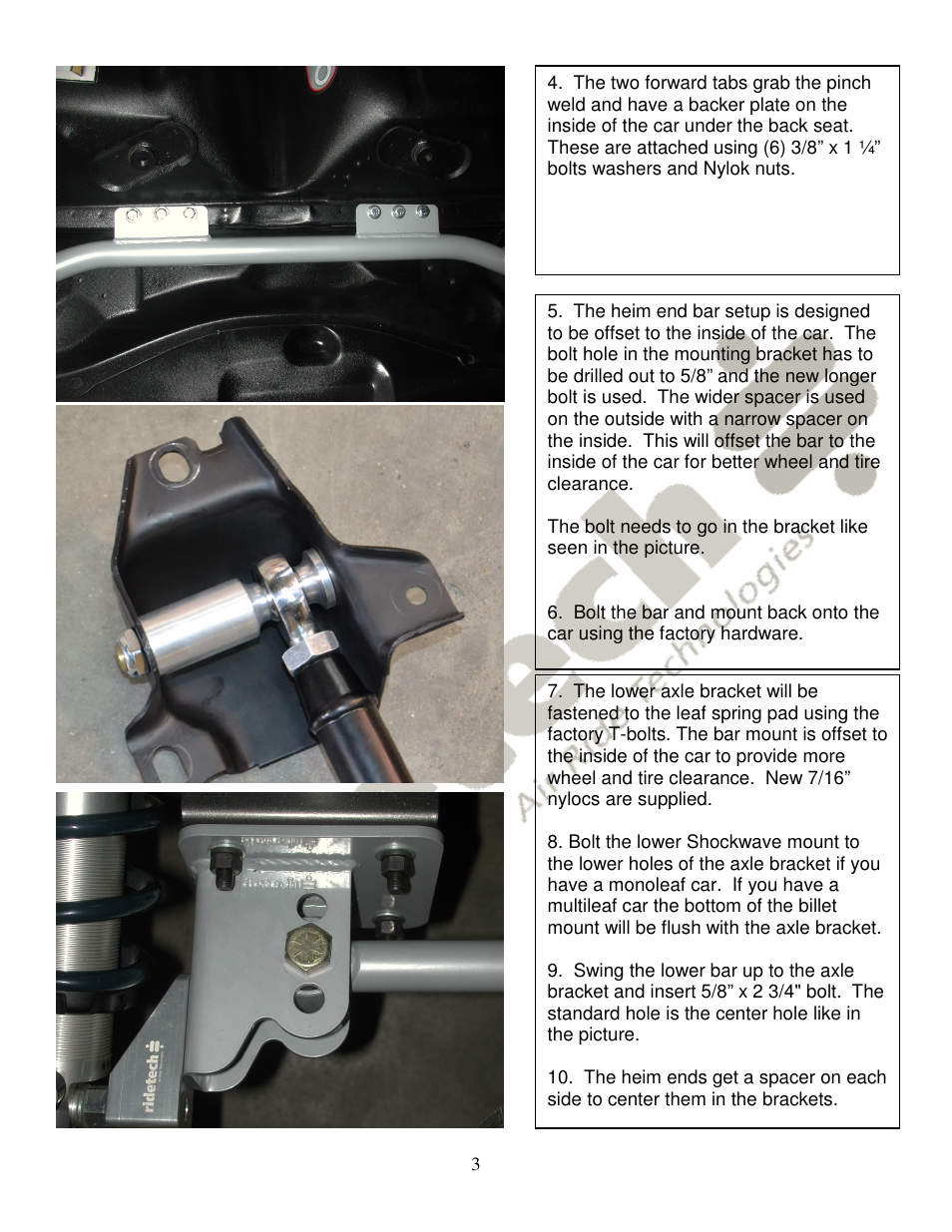Ridetech 11167197 User Manual | Page 3 / 7