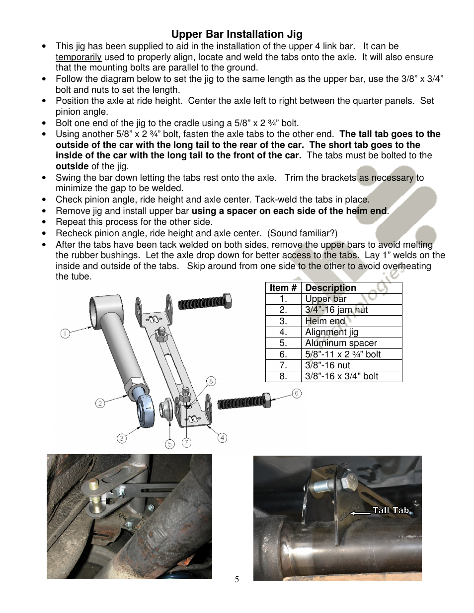 Ridetech 11167197 User Manual | Page 5 / 7