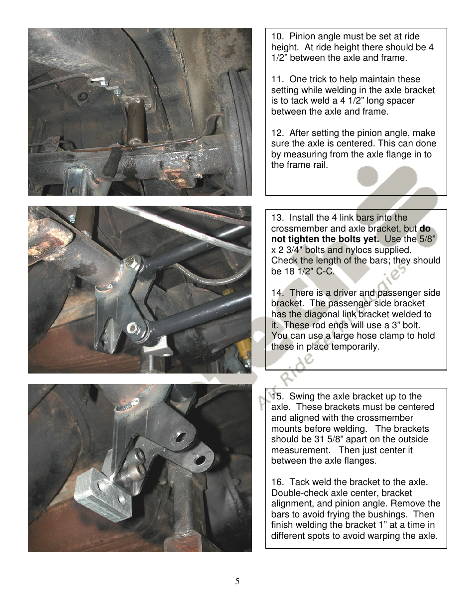 Ridetech 11037199 User Manual | Page 5 / 7