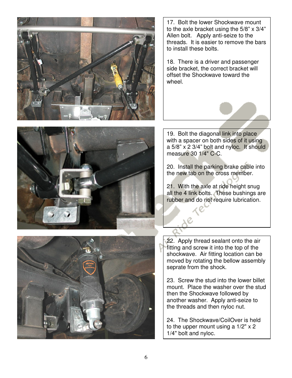 Ridetech 11027199 User Manual | Page 6 / 7