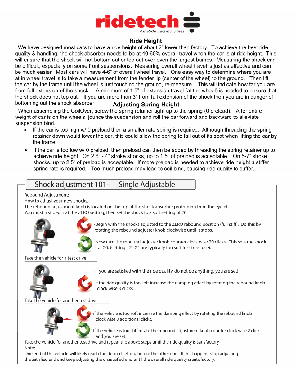 Ridetech 12103510 User Manual | Page 4 / 4