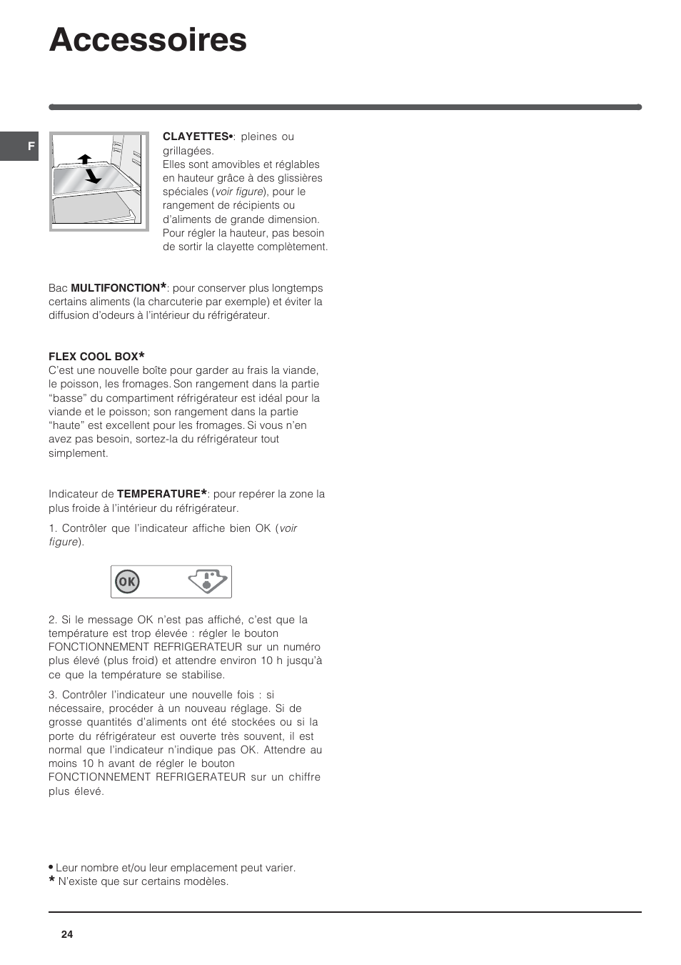 Accessoires | Indesit BAAN 14 X User Manual | Page 24 / 80