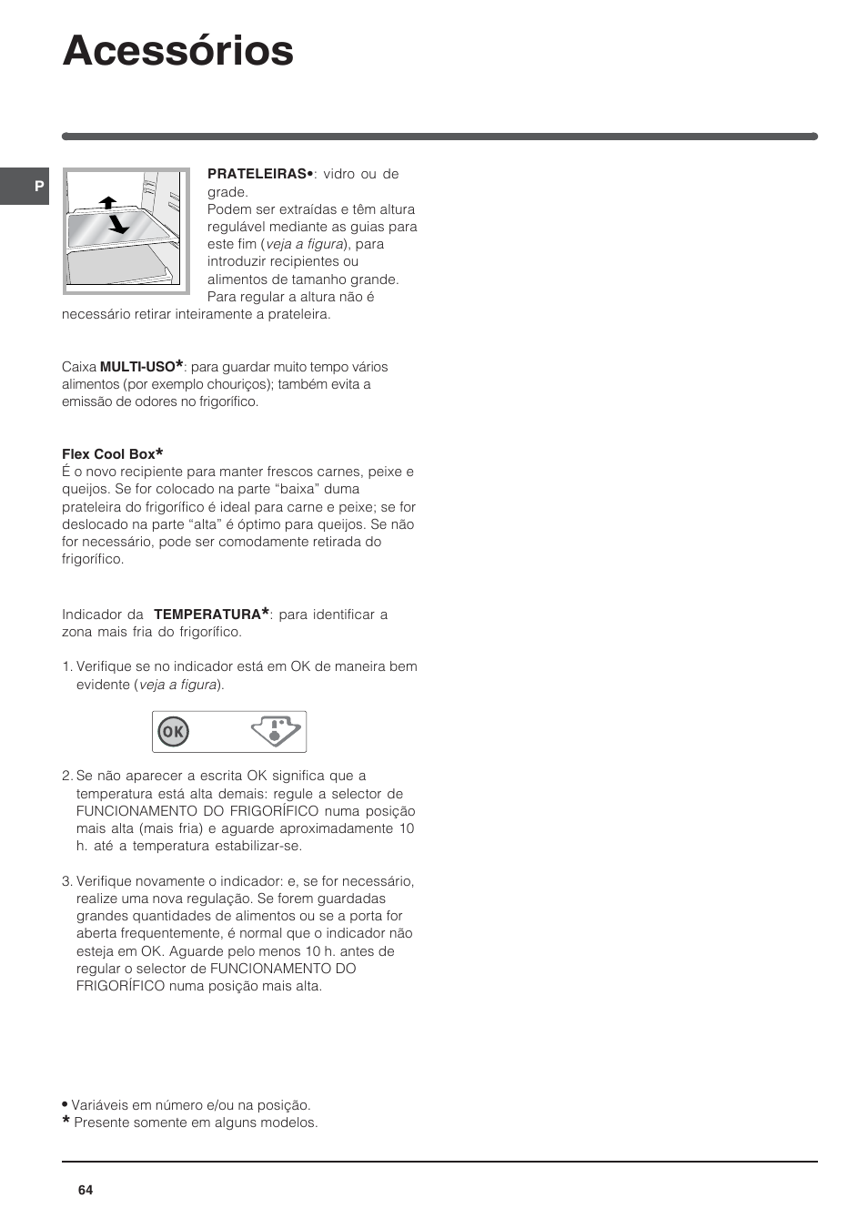 Acessórios | Indesit BAAN 14 X User Manual | Page 64 / 80