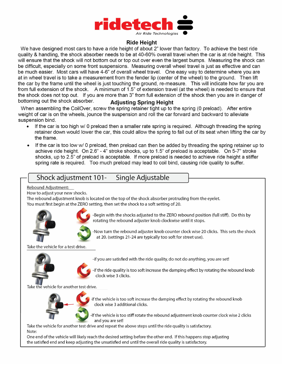 Ridetech 11323510 User Manual | Page 4 / 4