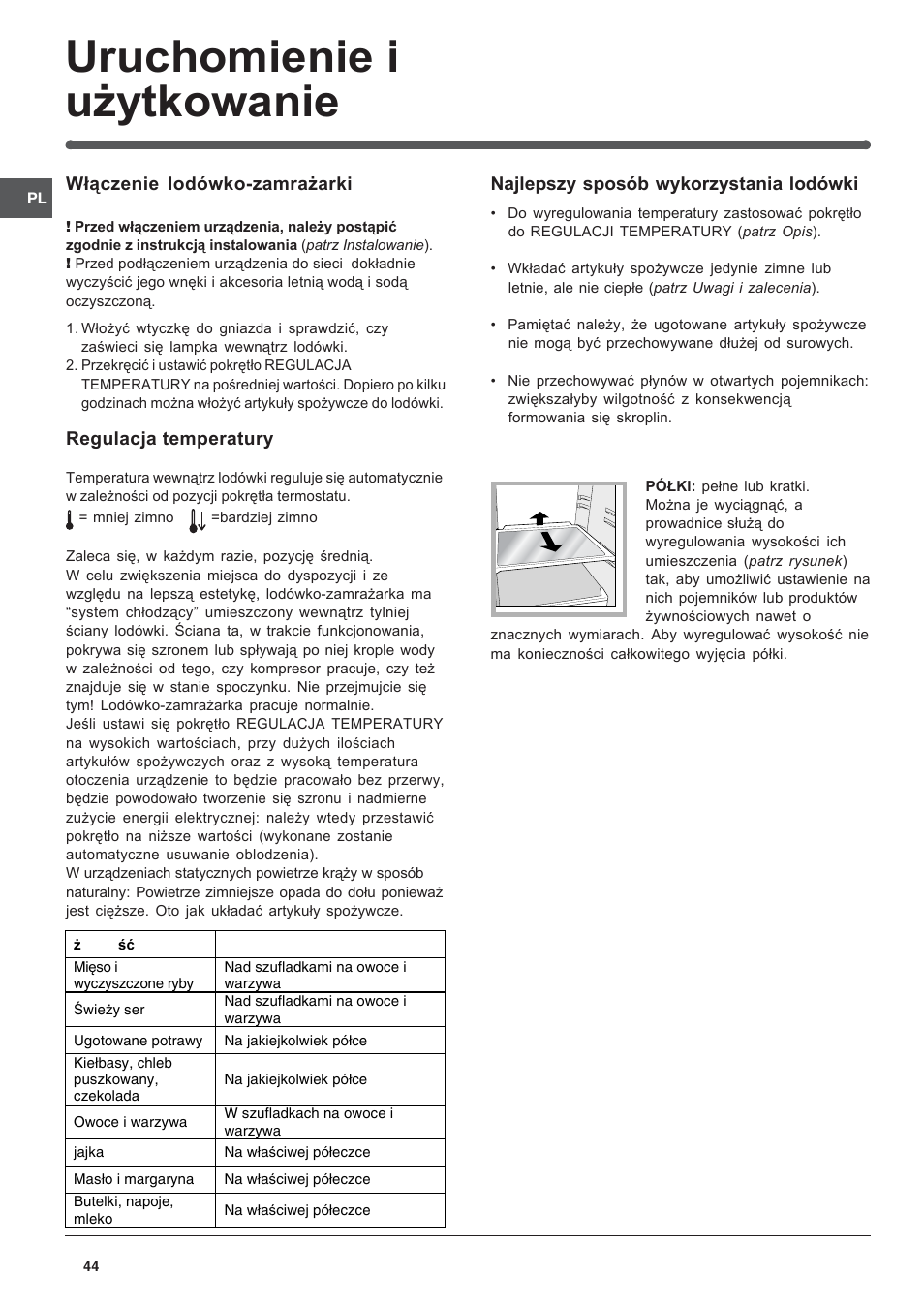 Indesit BAAAN 13 X User Manual | Page 44 / 48