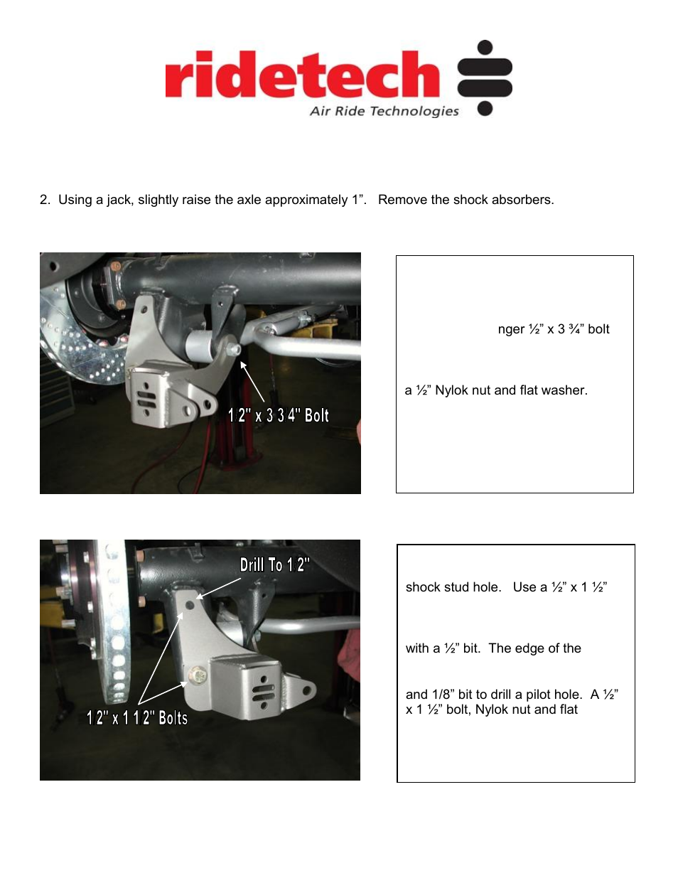Ridetech 11226110 User Manual | Page 2 / 4