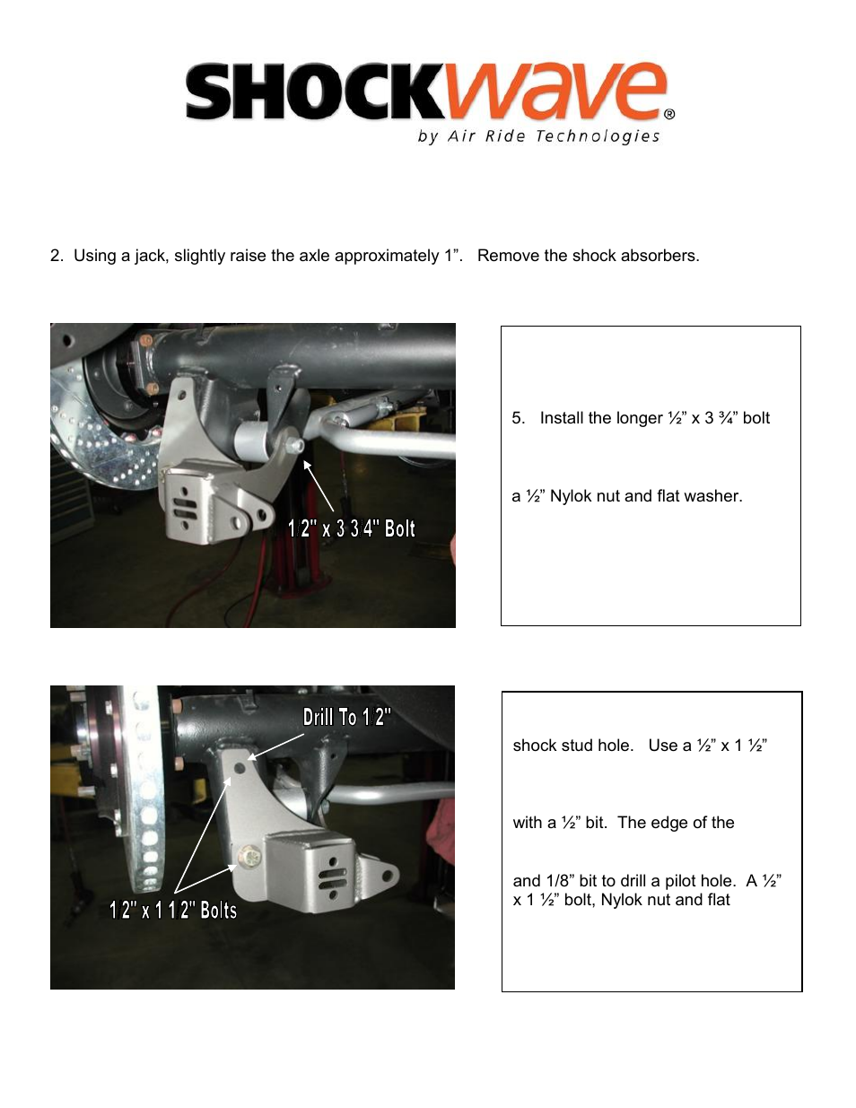 Ridetech 11226109 User Manual | Page 2 / 4