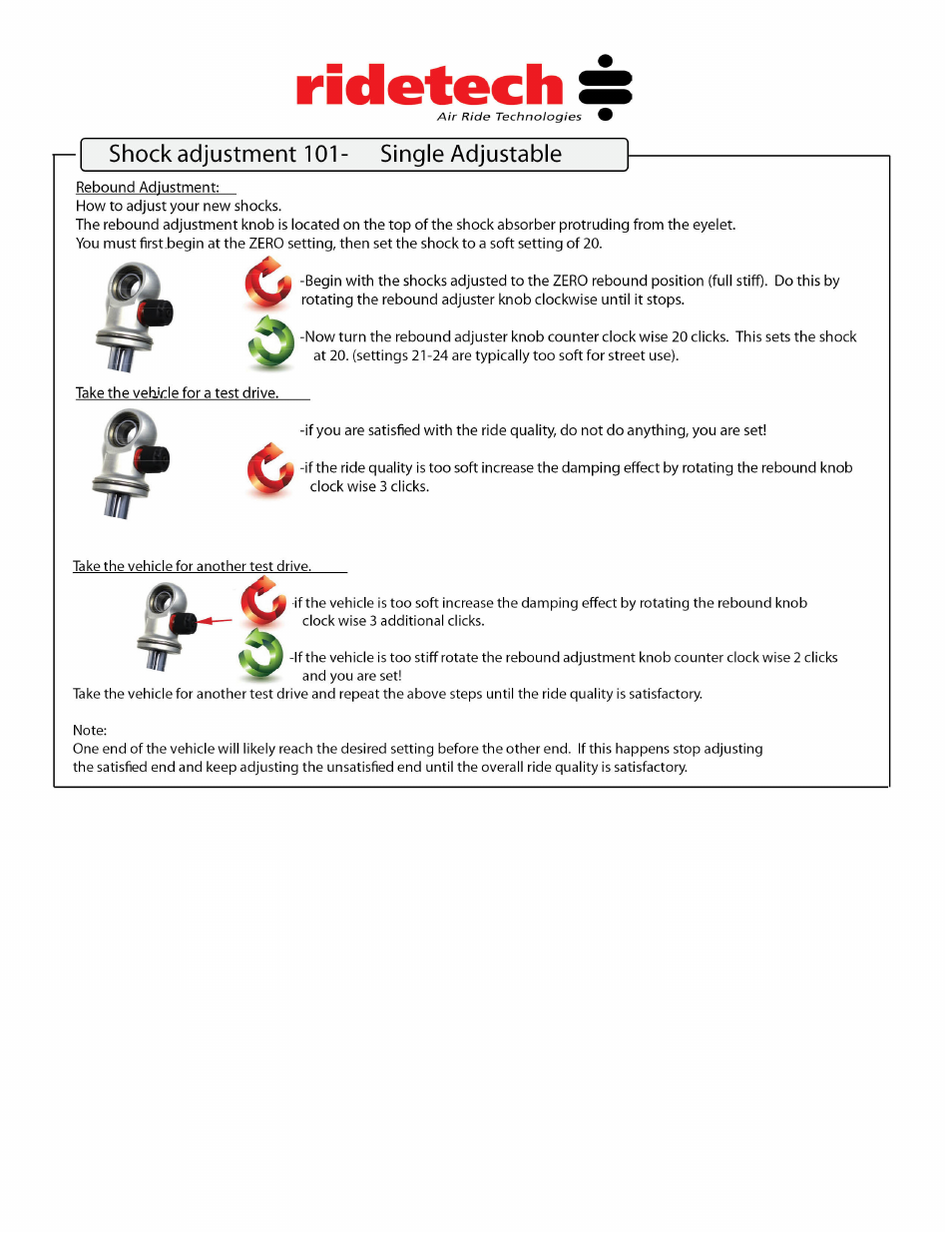 Ridetech 11163510 User Manual | Page 5 / 5