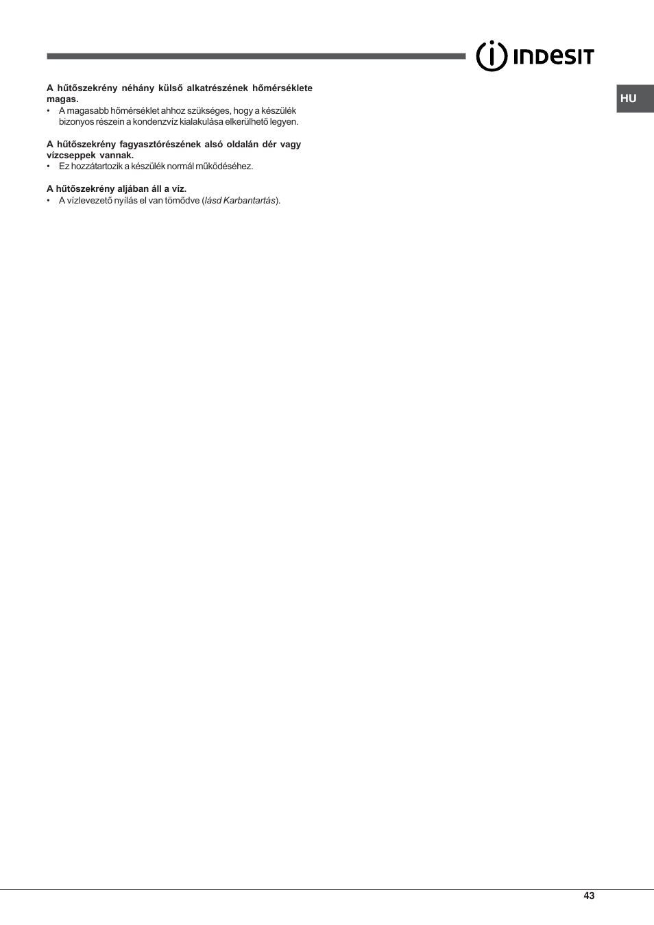 Indesit BAAN 13 X User Manual | Page 43 / 44