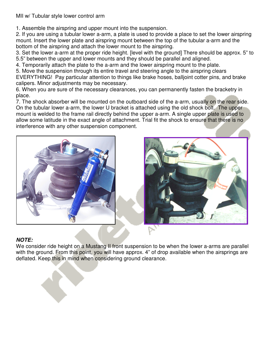 Ridetech 19010999 User Manual | Page 2 / 4