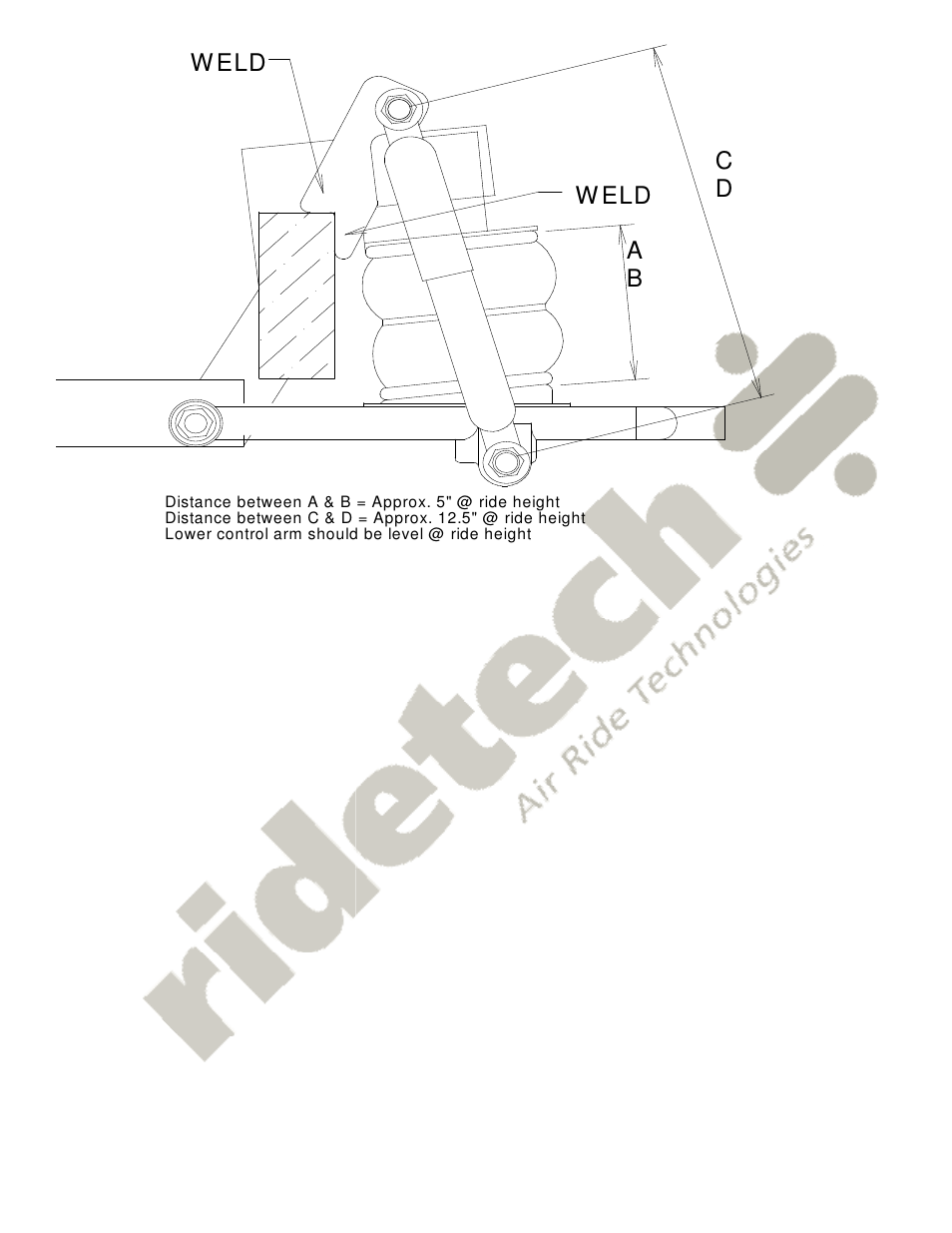 W eld | Ridetech 19010999 User Manual | Page 3 / 4