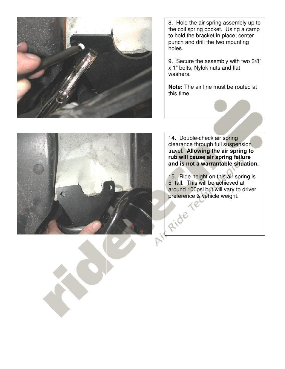 Ridetech 13044099 User Manual | Page 3 / 3