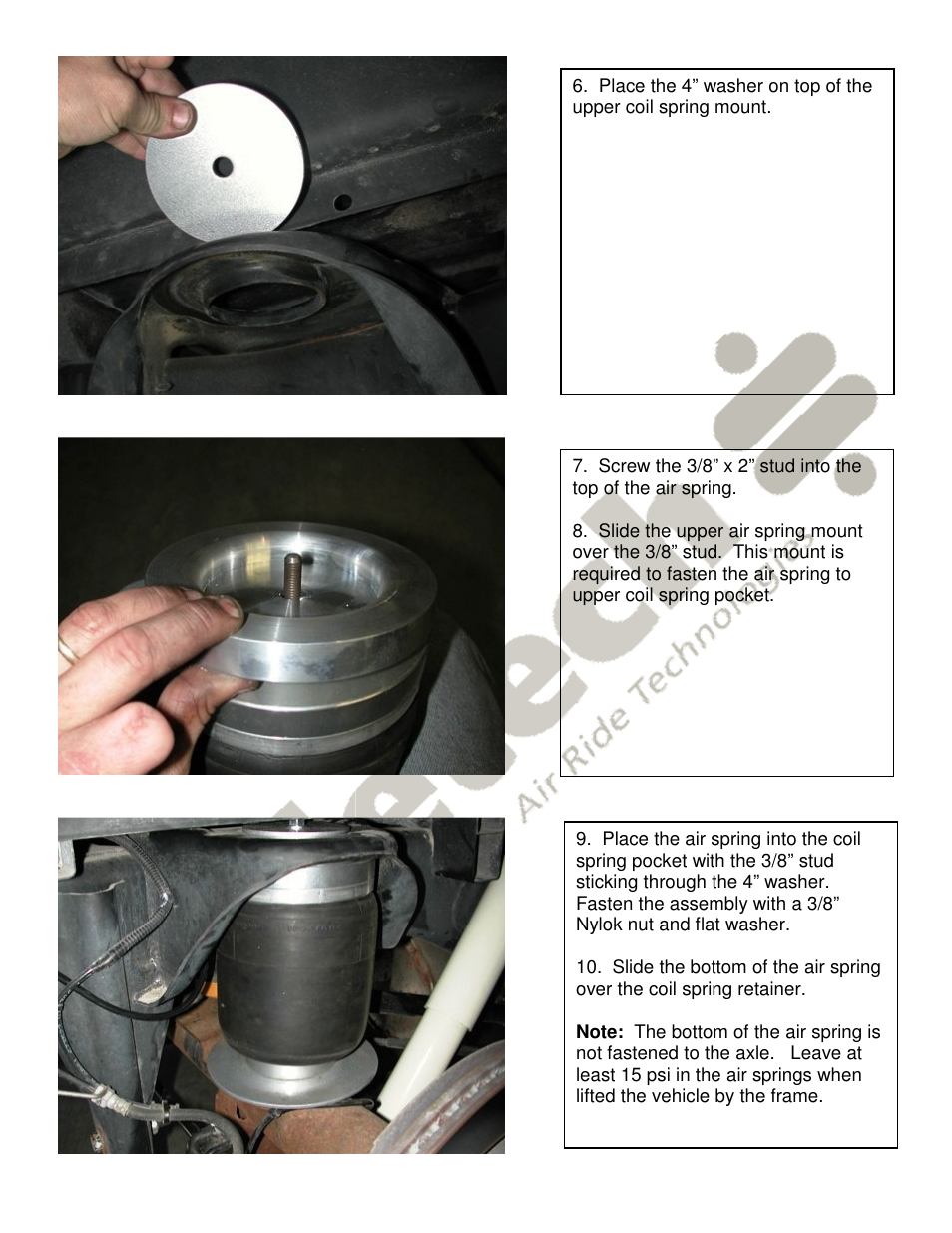 Ridetech 13084099 User Manual | Page 3 / 4