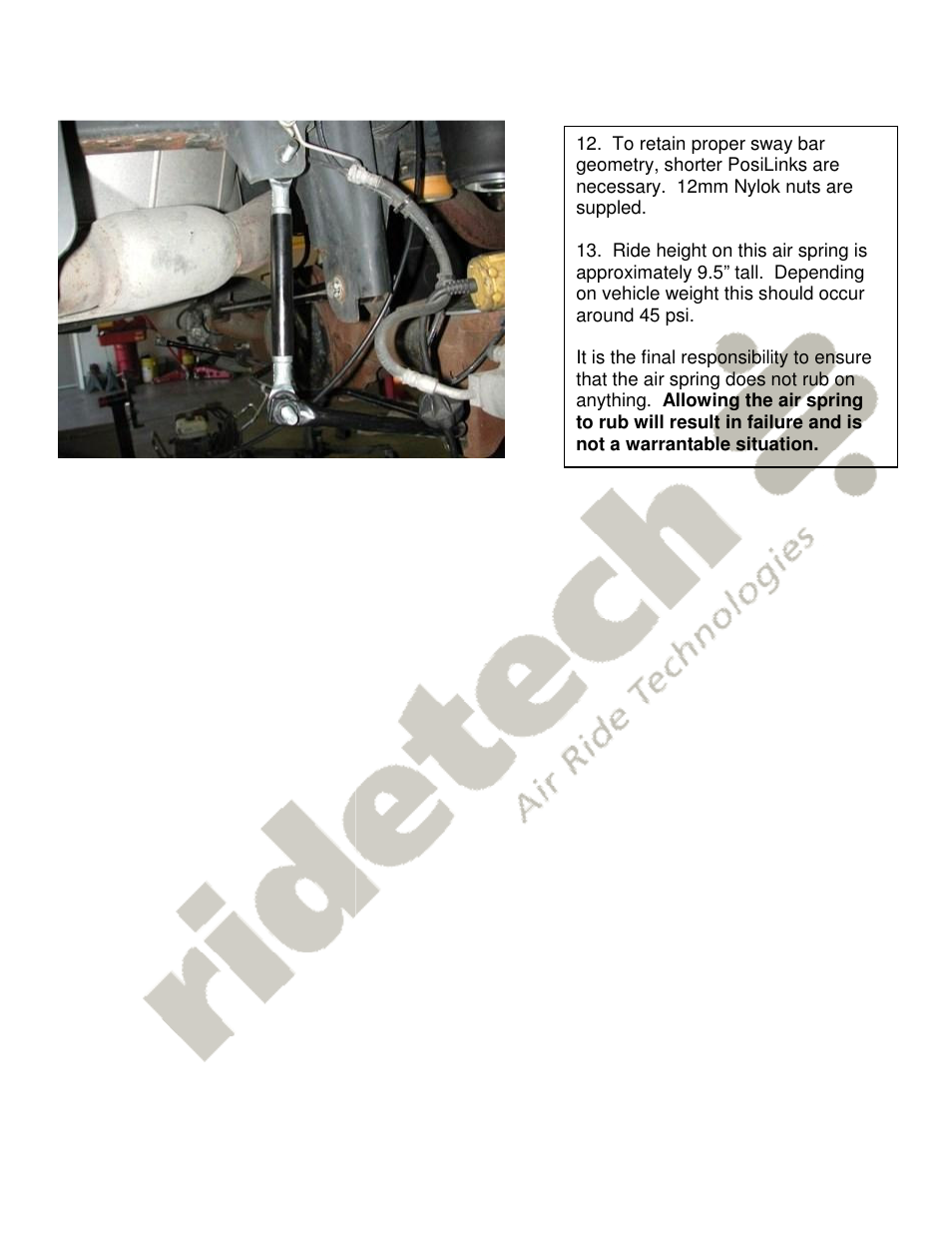 Ridetech 13084099 User Manual | Page 4 / 4