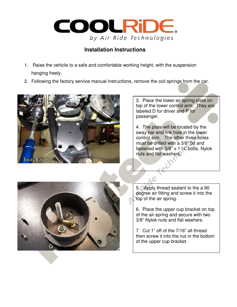 Ridetech 12141099 User Manual | Page 2 / 3