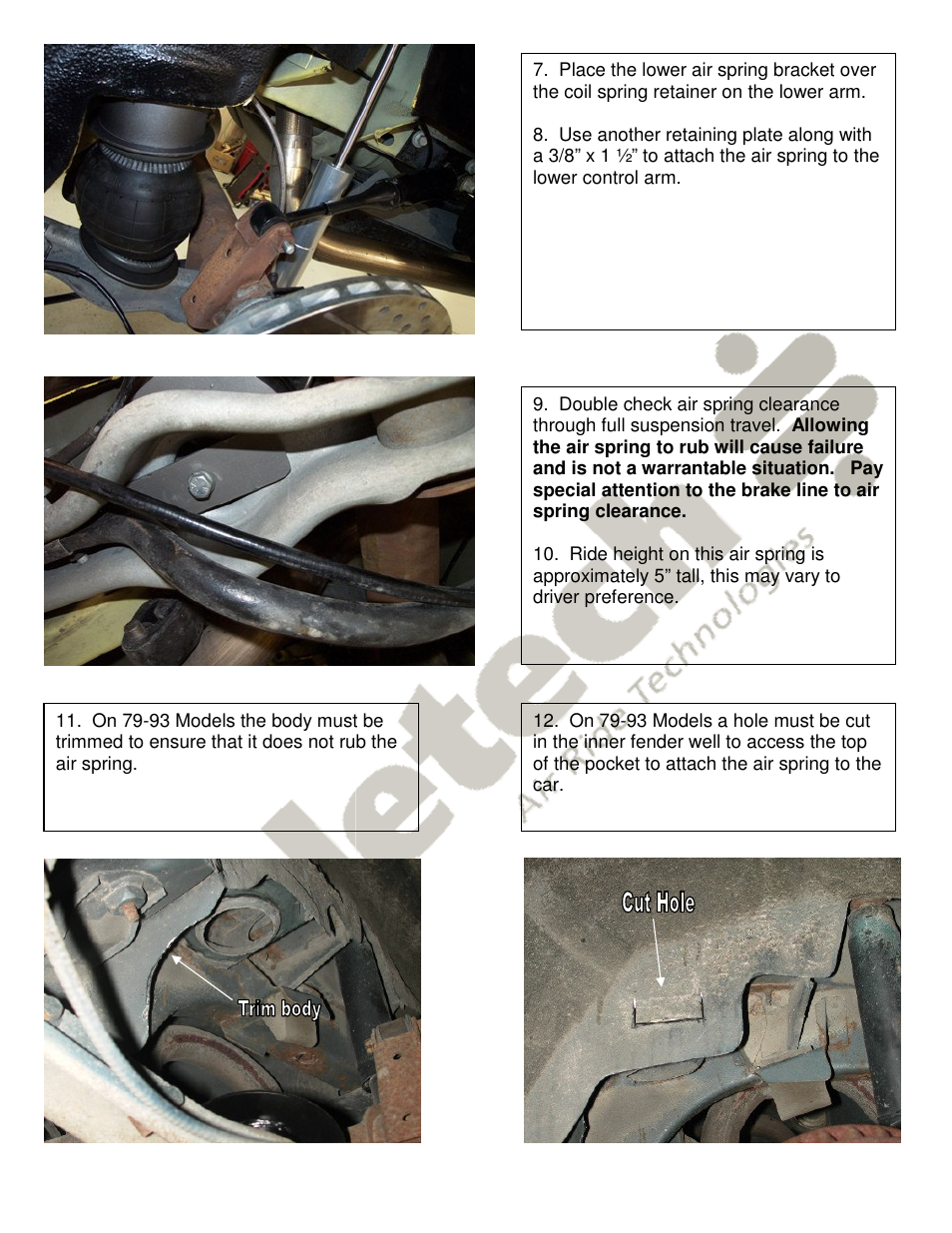 Ridetech 12134099 User Manual | Page 3 / 3