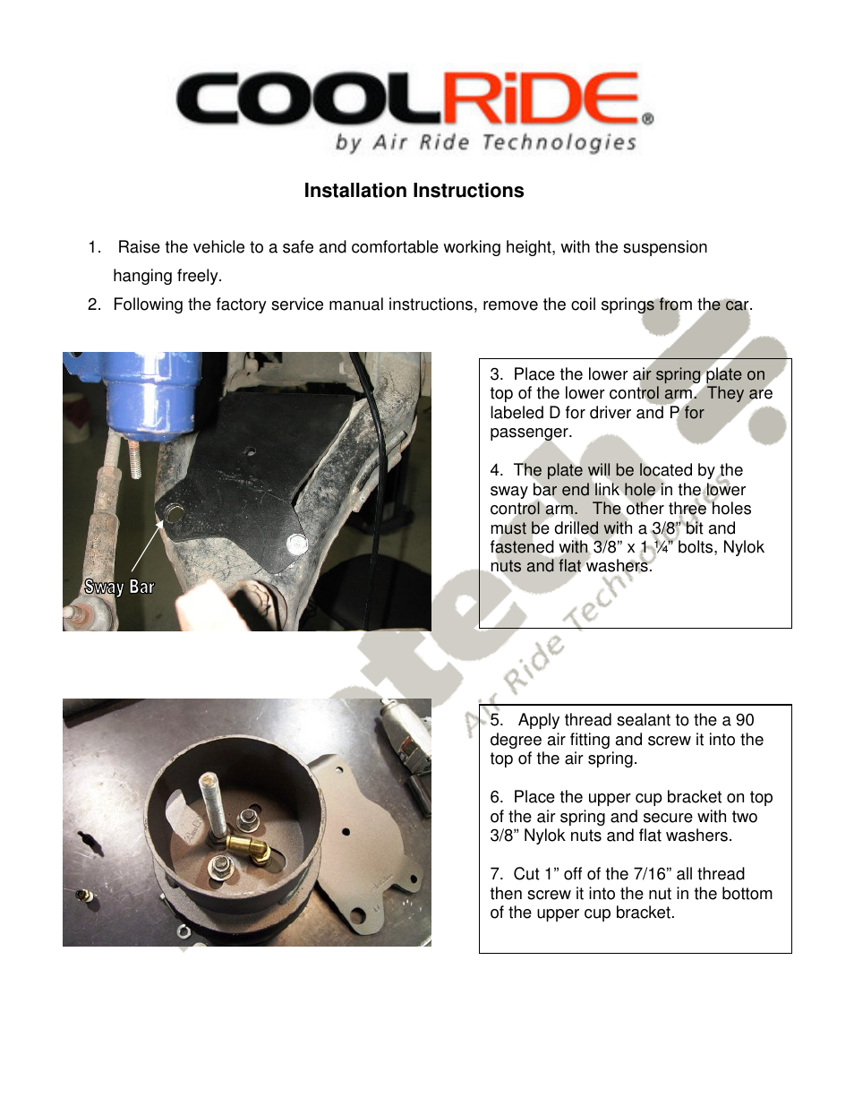 Ridetech 12121099 User Manual | Page 2 / 3