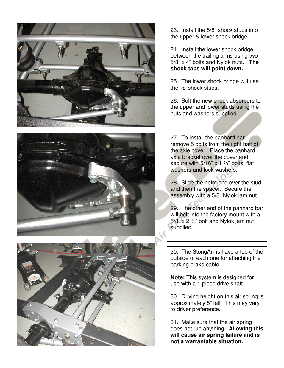 Ridetech 11336799 User Manual | Page 8 / 8