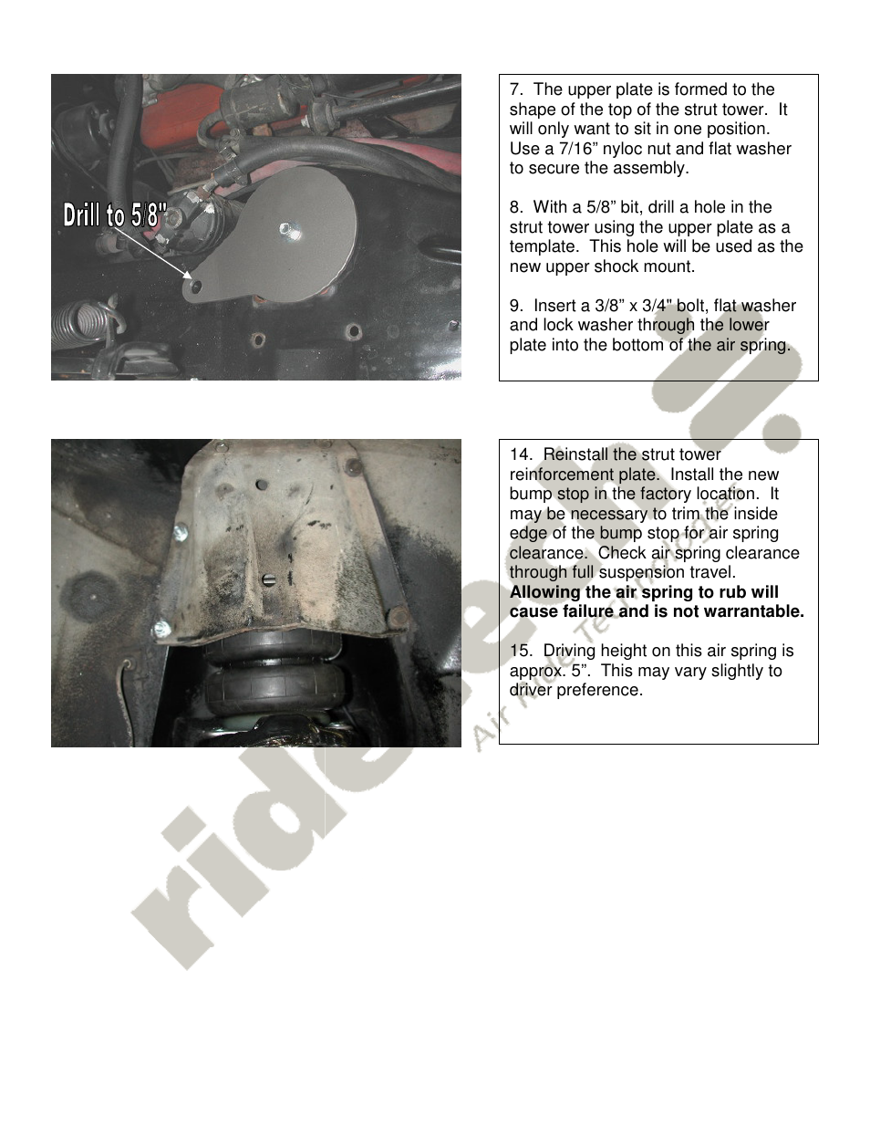 Ridetech 11251099 User Manual | Page 3 / 3