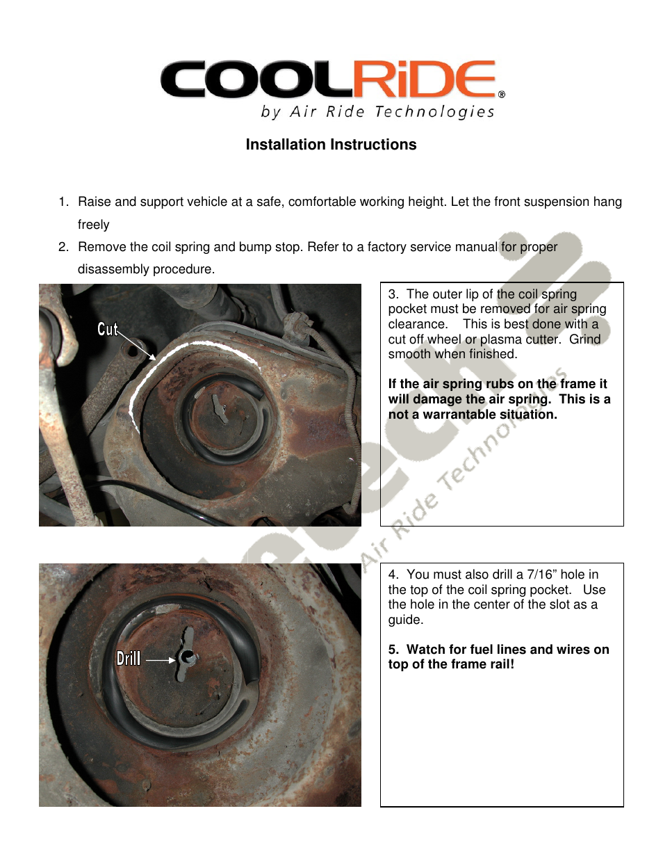 Ridetech 11201099 User Manual | Page 2 / 3