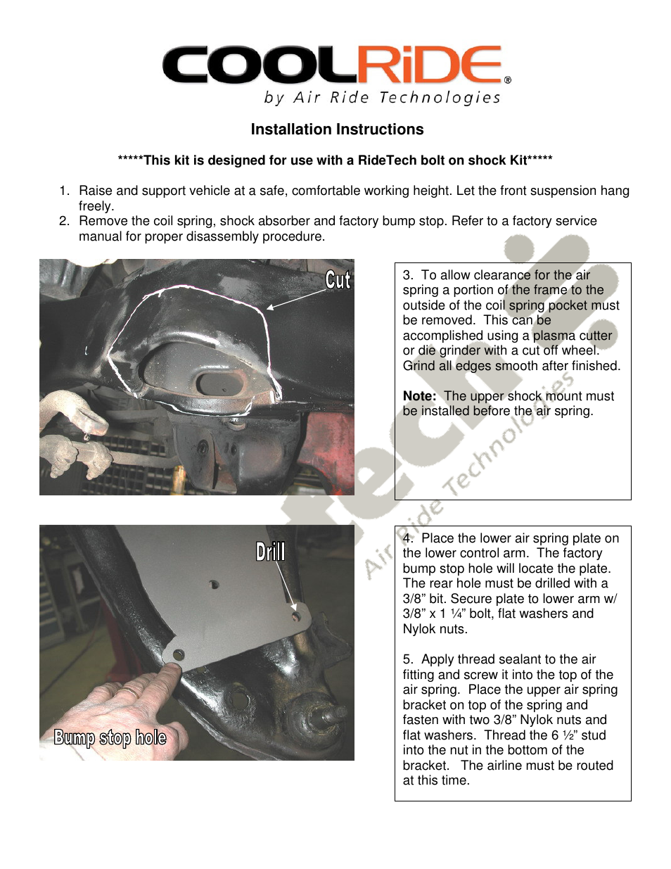 Ridetech 11171099 User Manual | Page 2 / 3