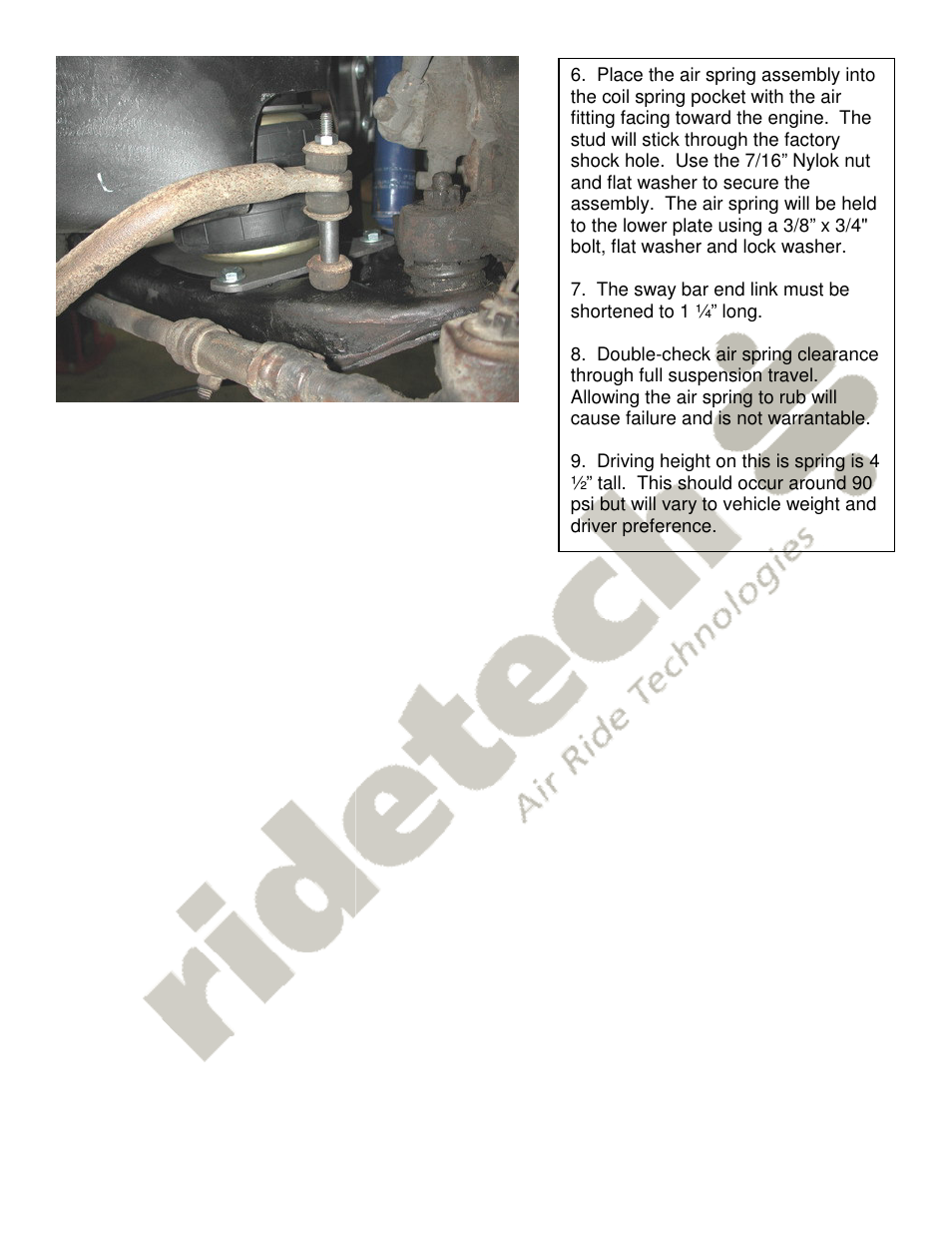 Ridetech 11171099 User Manual | Page 3 / 3