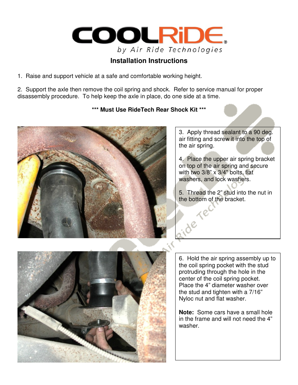 Ridetech 11154099 User Manual | Page 2 / 3