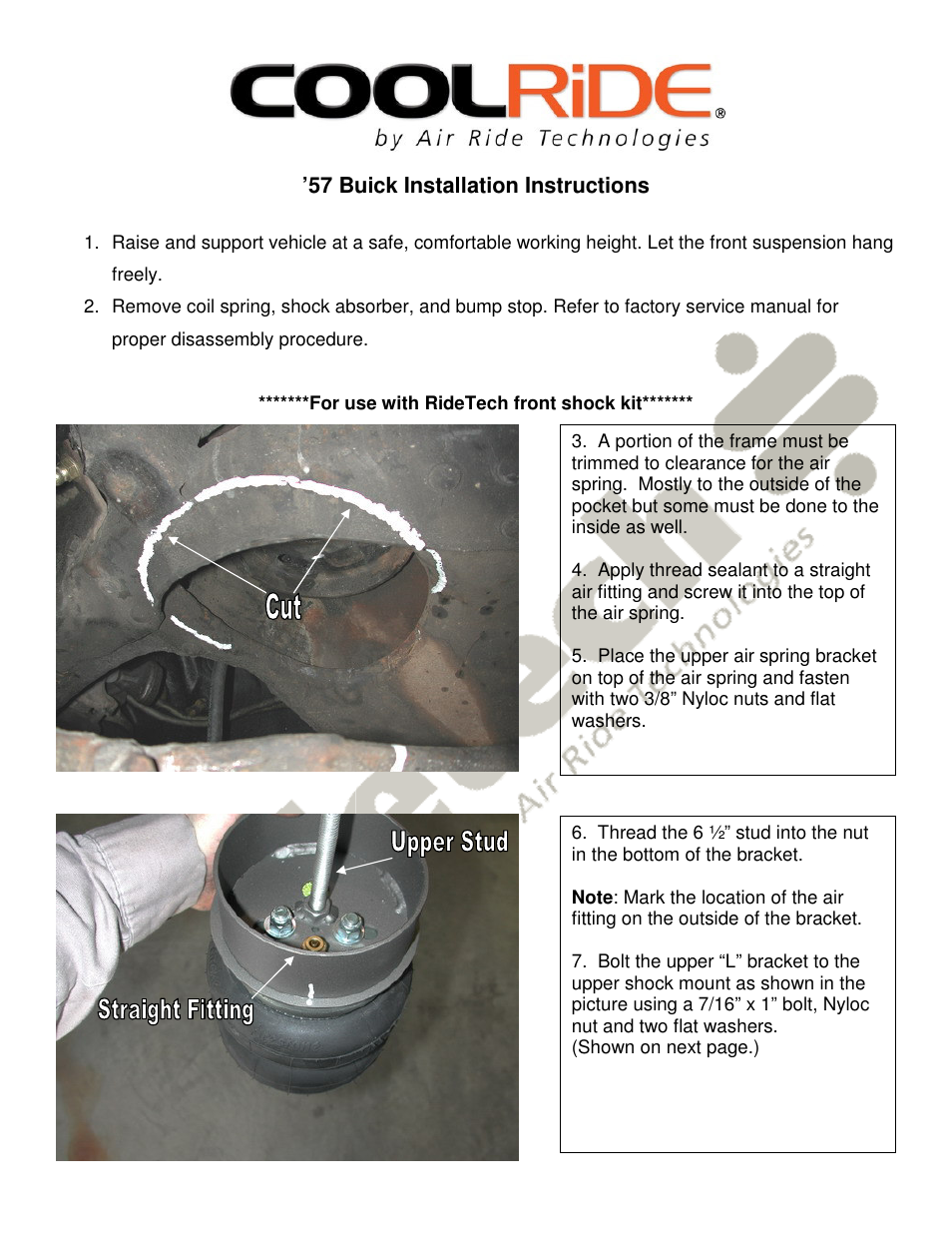 Ridetech 11121099 User Manual | Page 2 / 3