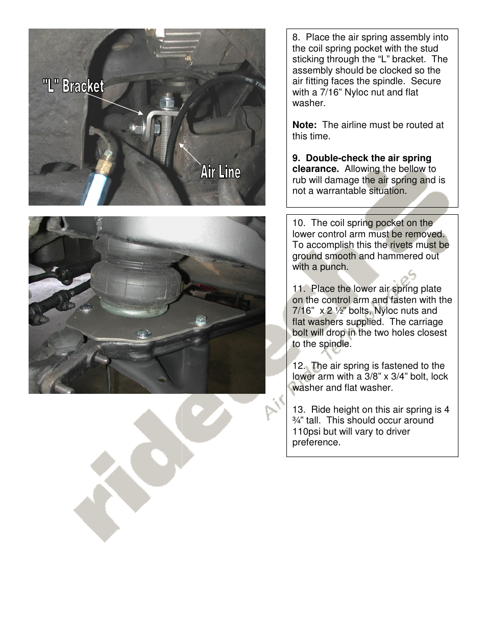 Ridetech 11121099 User Manual | Page 3 / 3